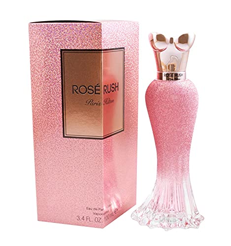 Paris Hilton Rose Rush Eau de Parfum Spray Perfume for Women | Floral and Fruity Fragrance | Notes of Papaya, Peony, Cedar, and White Musk | Feminine | Long-Lasting Scent | 3.4 Fl Oz