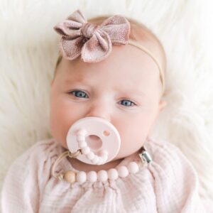 Ryan & Rose Cutie PAT Pacifier Teether (Stage 1, Pink)