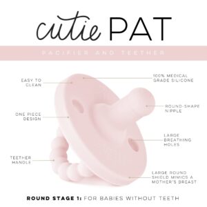 Ryan & Rose Cutie PAT Pacifier Teether (Stage 1, Pink)