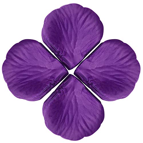 obmwang 2000 PCS Artificial Silk Rose Petals for Wedding Party Favors Decoration and Vase Home Decor Wedding Bridal Decoration. Purple