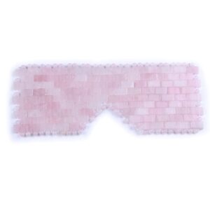 natural gemstone jade sleep mask, rose quartz eye mask, anti-aging hot or cold using stone eye mask