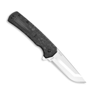 OUTDOOR EDGE RAZOR VX5 | Replaceable Blade EDC Flipper Folding Pocket Knife | 3" Blade, Ceramic Ball Bearings, Carbon Fiber Handle, Reversible Pocket Clip | Outdoor, Camping, Survival, Utility