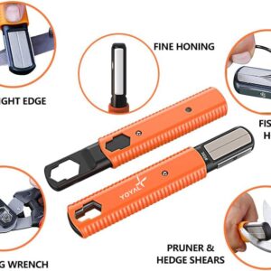 Multi Garden Tool Blade Sharpener - For Sharpening Lawn Mower Blades, Garden Pruners, Axe, Machete, Hedge Shears, Scissors, Hatchets, Pocket Knife Sharpener, speedy sharp sharpener