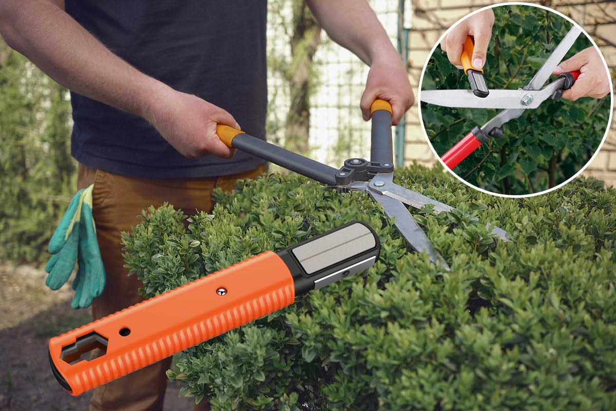 Multi Garden Tool Blade Sharpener - For Sharpening Lawn Mower Blades, Garden Pruners, Axe, Machete, Hedge Shears, Scissors, Hatchets, Pocket Knife Sharpener, speedy sharp sharpener