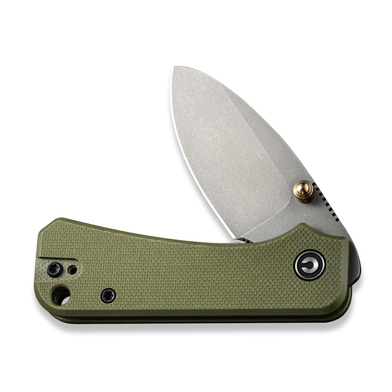 CIVIVI Baby Banter Pocket Folding Knife for EDC, 2.34" Blade Small Knife with Titanium Thumb Stud Opener C19068S-5 (Green)