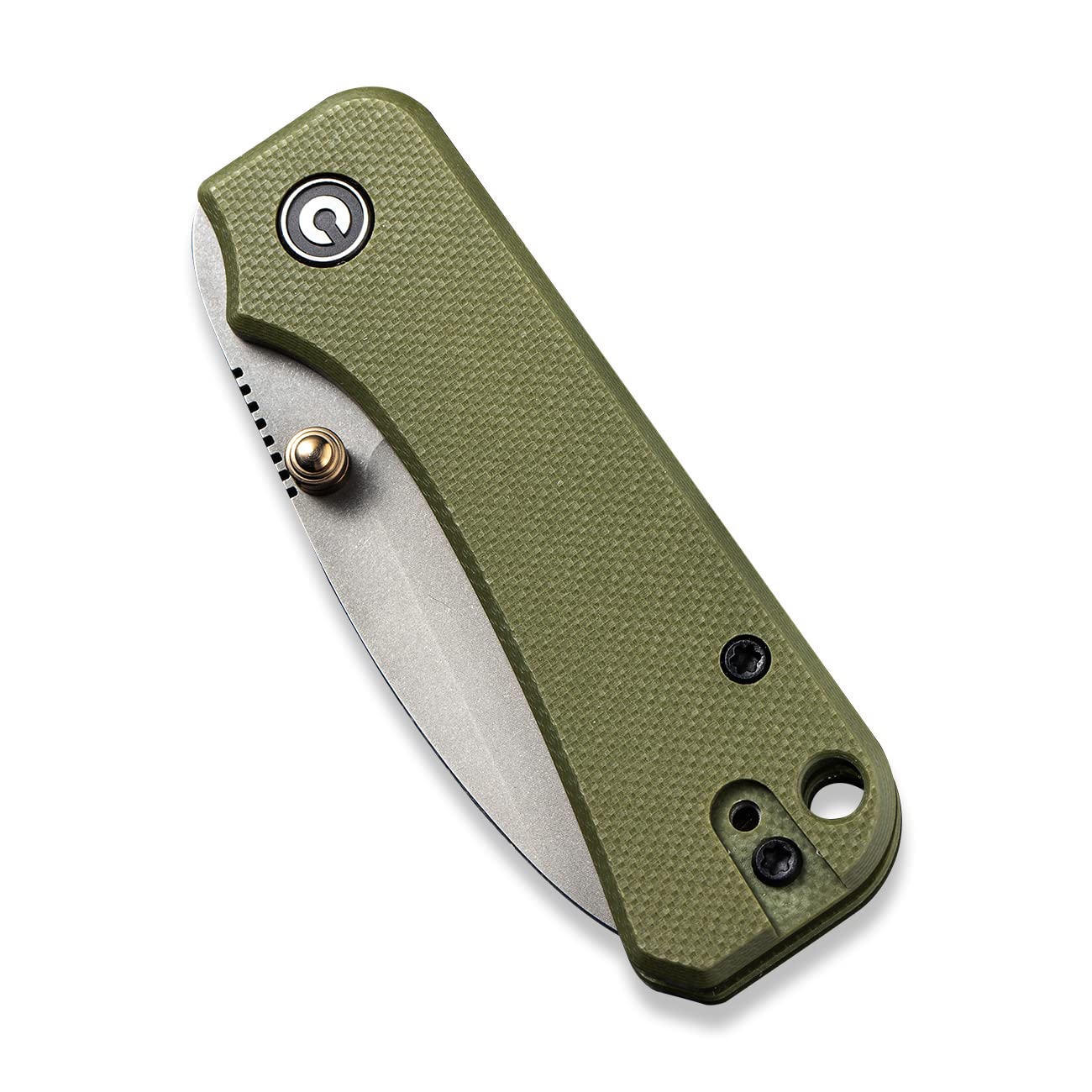 CIVIVI Baby Banter Pocket Folding Knife for EDC, 2.34" Blade Small Knife with Titanium Thumb Stud Opener C19068S-5 (Green)