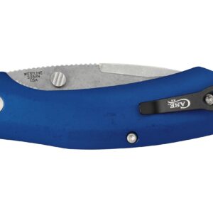 Case 36552 Westline 3.5" Stainless Blade Blue Aluminum Handle Folding Knife