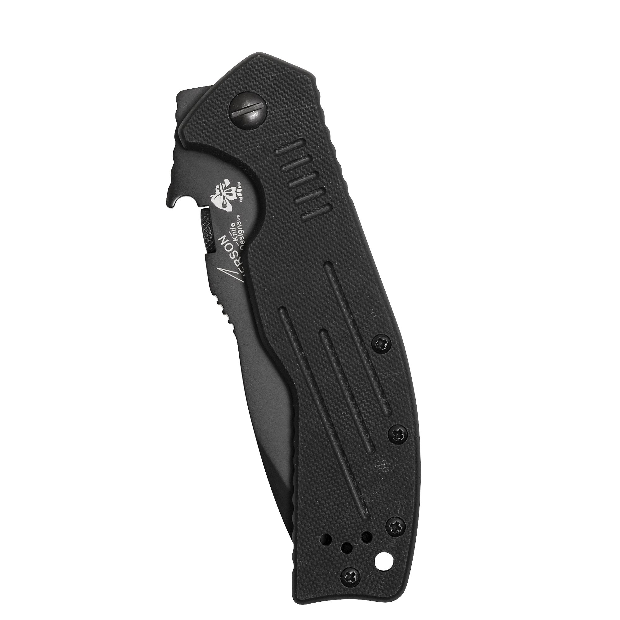 Kershaw Emerson CQC-8K Tactical Folding Pocket Knife, Large 3.5 inch Tanto Blade, G10 Handle, 5.3 oz, 6044TBLK, Black