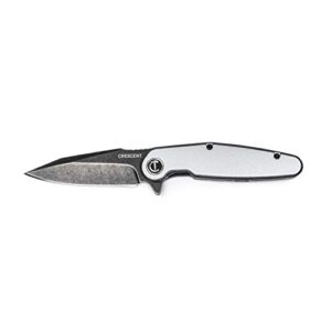 crescent 3-1/2 inch harpoon blade aluminum handle pocket knife - cpk350a