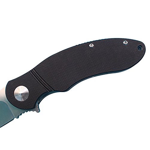 allvin Flipper Pocket Knife, Satin 9Cr18MoV Blade, G10 Handle, Ceramic Ball Bearing, Utility Folding Knife Ideal for Outdoor Activities