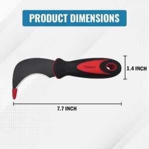 Zimpty ZY325 Tools Flooring Linoleum Knife with SK-5 Hardened Carbon Steel Blade and Soft Non-Sticky Rubber Handle for Cutting Carpet, Vinyl Flooring, Linoleum, Wallpaper (1)