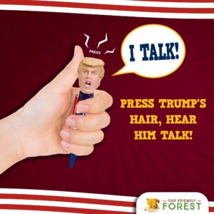 Talking Donald Trump Pen – Collectible Edition - 8 Sayings in His Real Voice - Donald Trump Gifts for Men - Fun Stocking Stuffers - Great Republican Gifts for Fathers - Funny Gifts for Dad