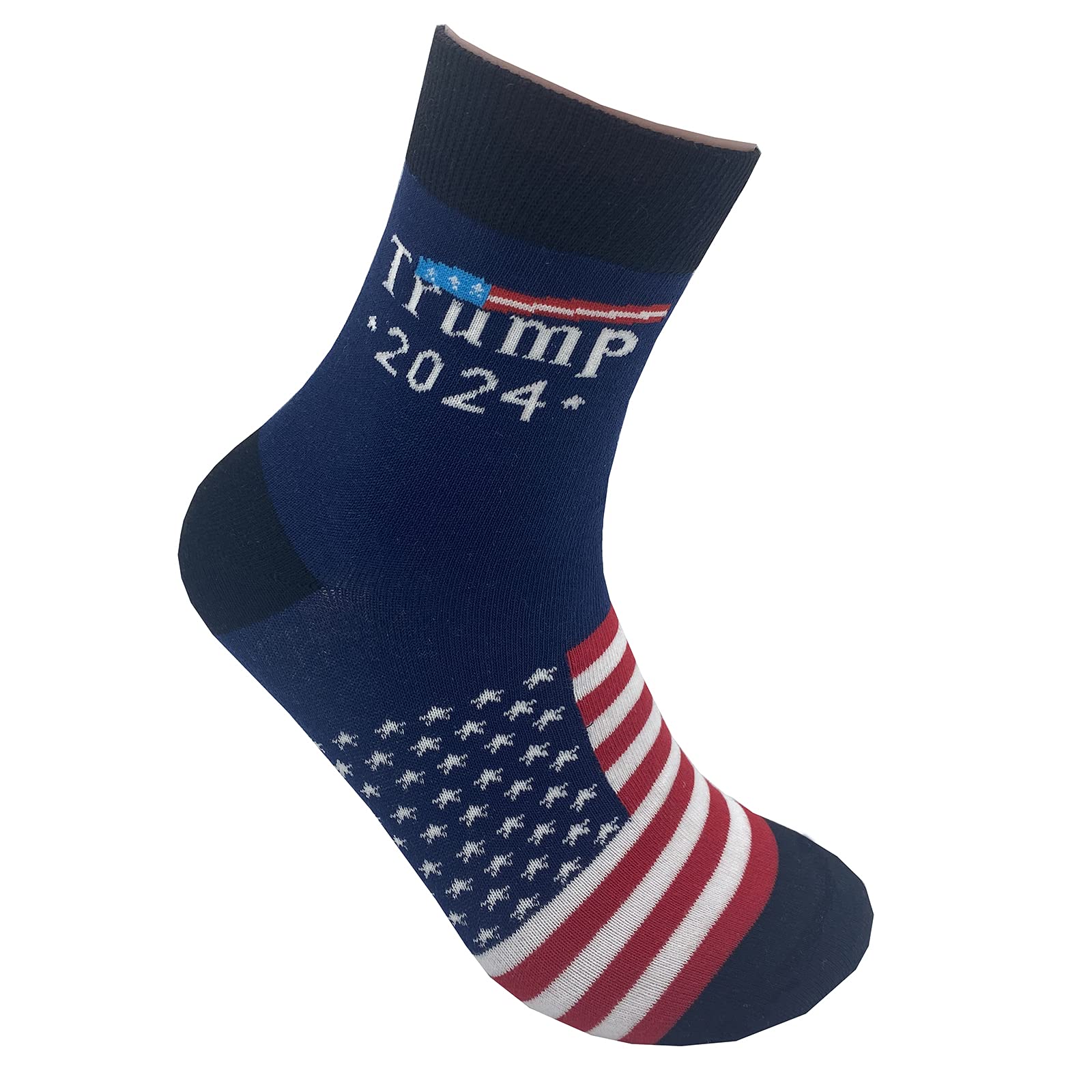 GZXYZZFS Trump 2024 Socks - I'll Be Back 2024 | Political Clothing Apparel Present Republican Gifts (1 pairs), 32