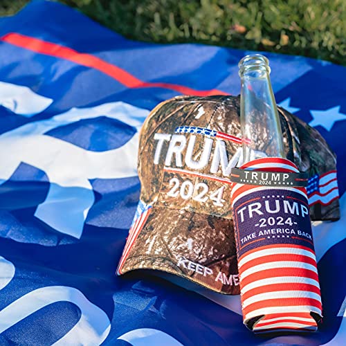 Genericf Unique America Trump 2024 Supporter Kit | Trump 2024 Flag | Trump 2024 Hat | Trump Flag | Trump Hat | Trump | Trump Gifts | Trump Flags | Trump Merch|, One Size