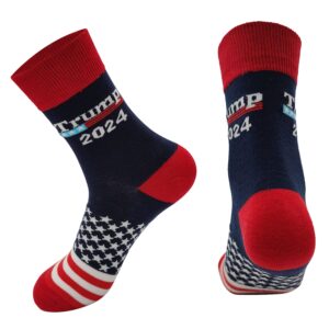 trump socks, trump 2024 socks,make america great again usa socks-red