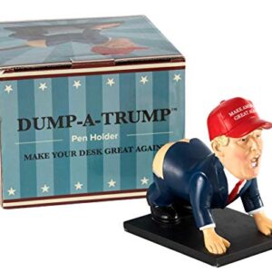 The Original Dump-a-Trump Pen Holder - Funny Donald Trump White Elephant Gift