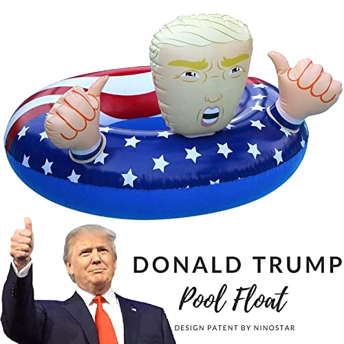 Donald Trump American Pool Float for Summer Pool Party - Fun Inflatable for Adults and Kids