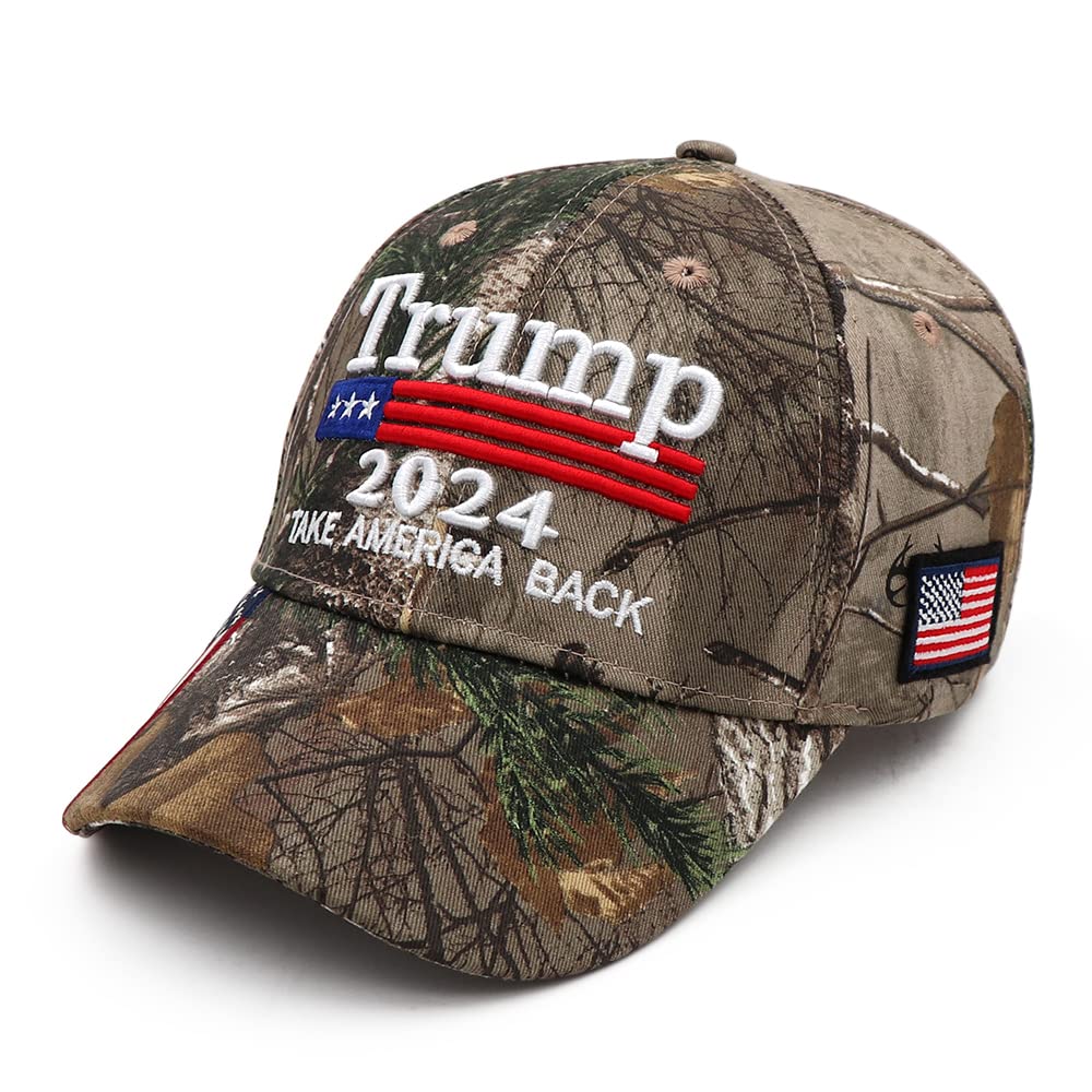 Trump 2024 Hat Donald Trump Merchandise MAGA Hat Make America Great Again Hat USA Flag MAGA Adjustable Baseball Cap