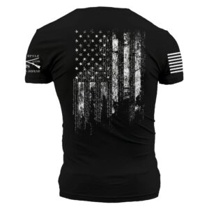 Grunt Style 1776 Flag Men's T-Shirt (Black,Large)