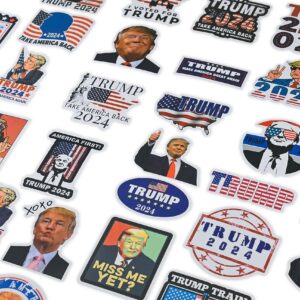 100 Pack Donald Trump 2024 Stickers (Large Size), Bumper Sticker, Trump Decal for Laptop, Phone, Car, Water Bottle