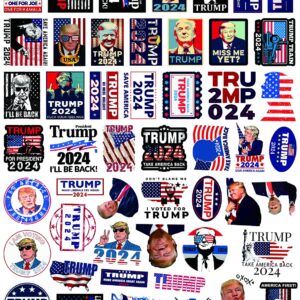 100 Pack Donald Trump 2024 Stickers (Large Size), Bumper Sticker, Trump Decal for Laptop, Phone, Car, Water Bottle