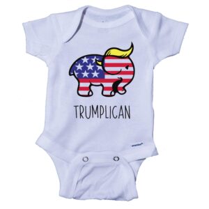 ink trendz® trumplican onesie®, trump baby onesie®,trump baby unisex shirts, maga baby shirts trump (0-3 months)