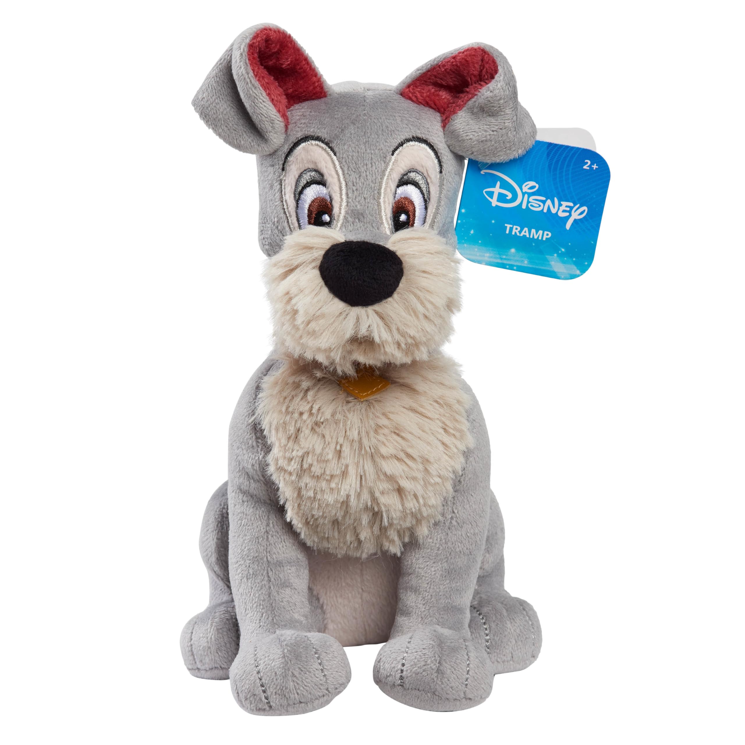 Disney Classics Collectible 8.5 Inch Beanbag Plush, Tramp, Disney Lady and the Tramp, Stuffed Animal, Dog