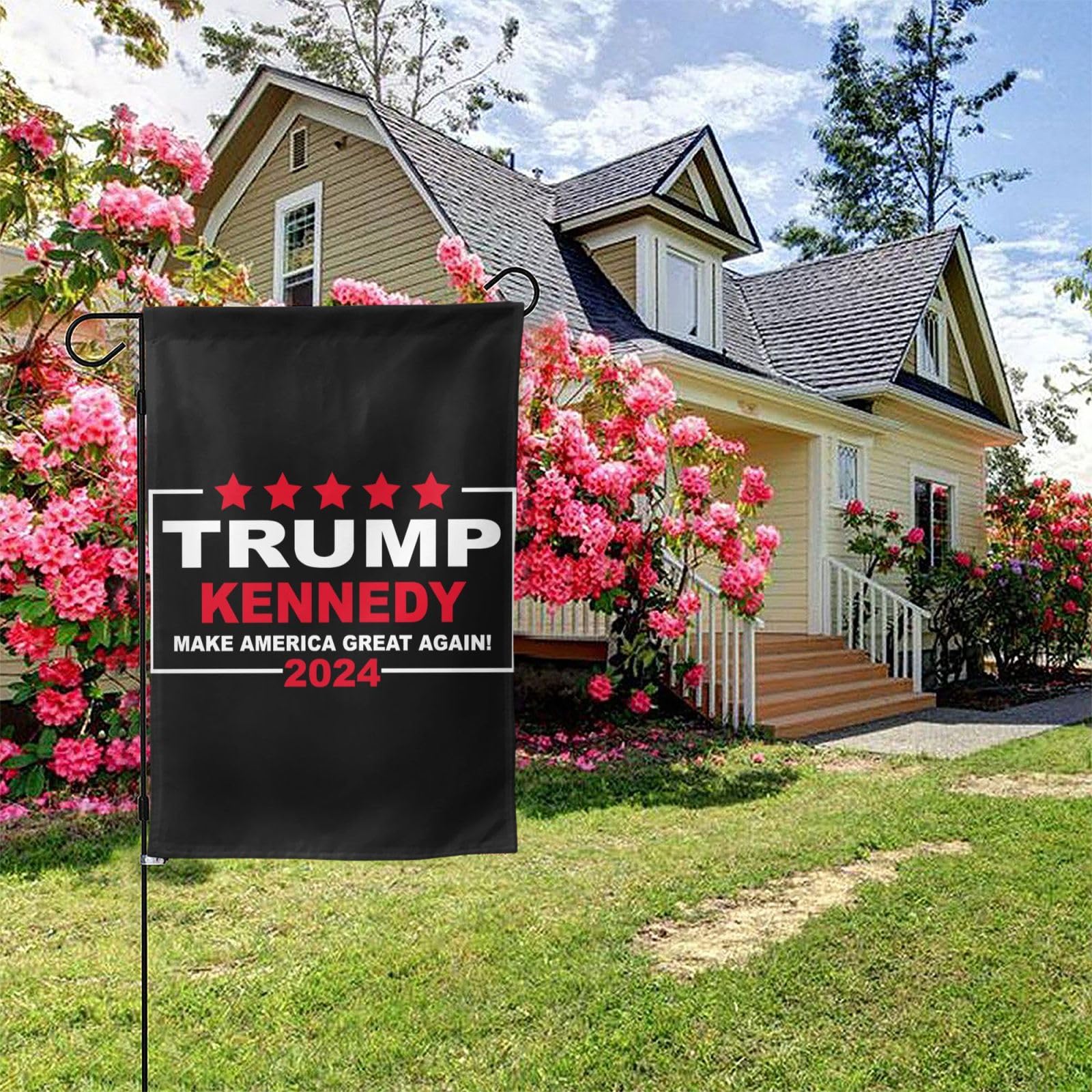 Trump Rfk Jr Kennedy 2024 All Season Garden Flag Yard Banner For Yard Garden Outdoor Decor Flags