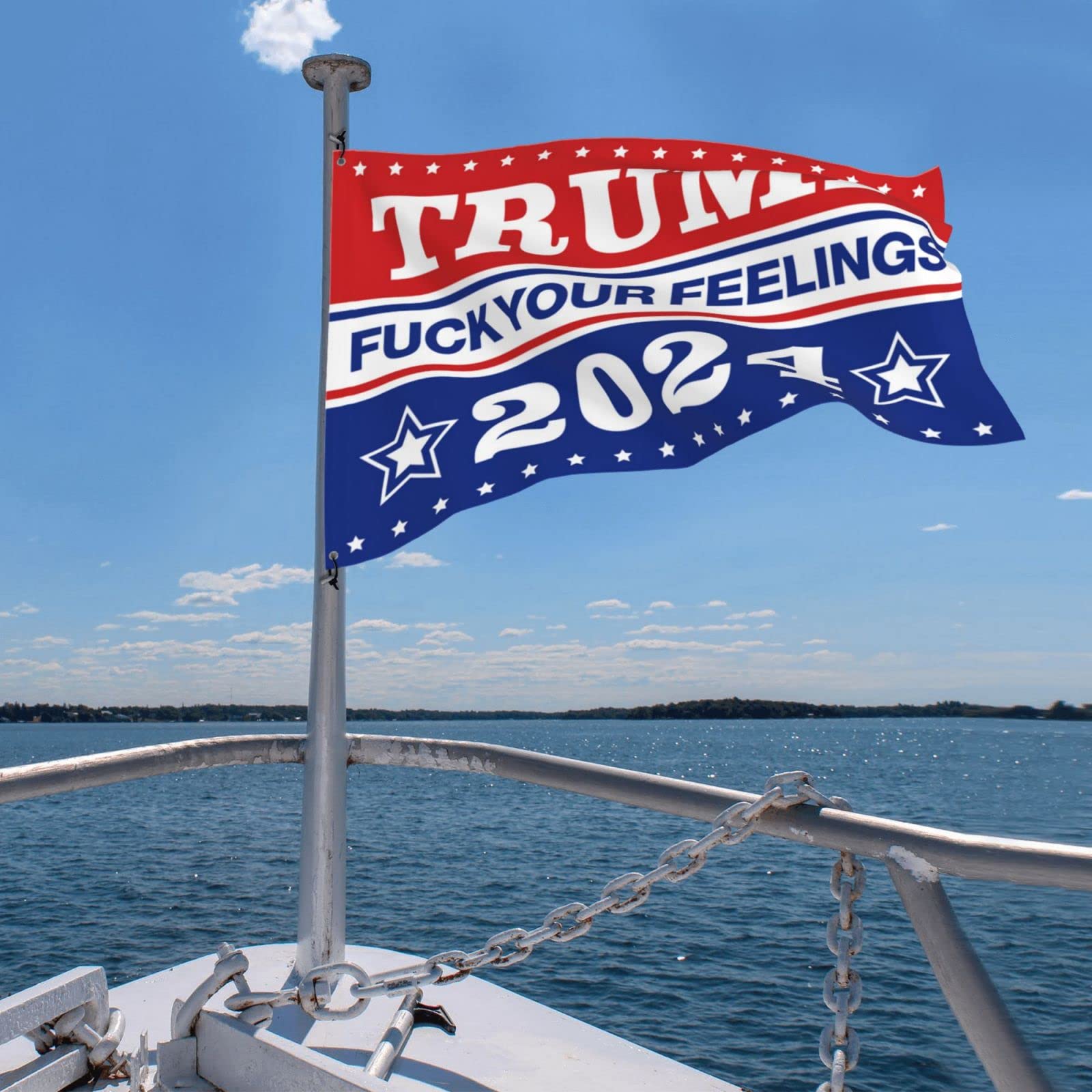 College Dorm Posters For Guys Trump 2024 Fuck Your Feelings Flag Trump Mens Dorm Room Decor Bathroom Stuff College Flags For Guys (Color : Colour, Size : 30X45CM)