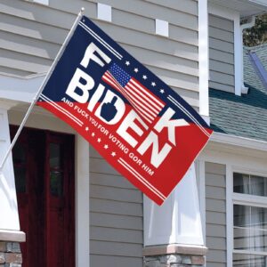 College Dorm Posters For Guys Fuck Biden And Fuck You For Voting For Him Flag Trump Man Cave Bar Bathroom Stuff College Flags For Guys (Color : Colour, Size : 30X45CM)