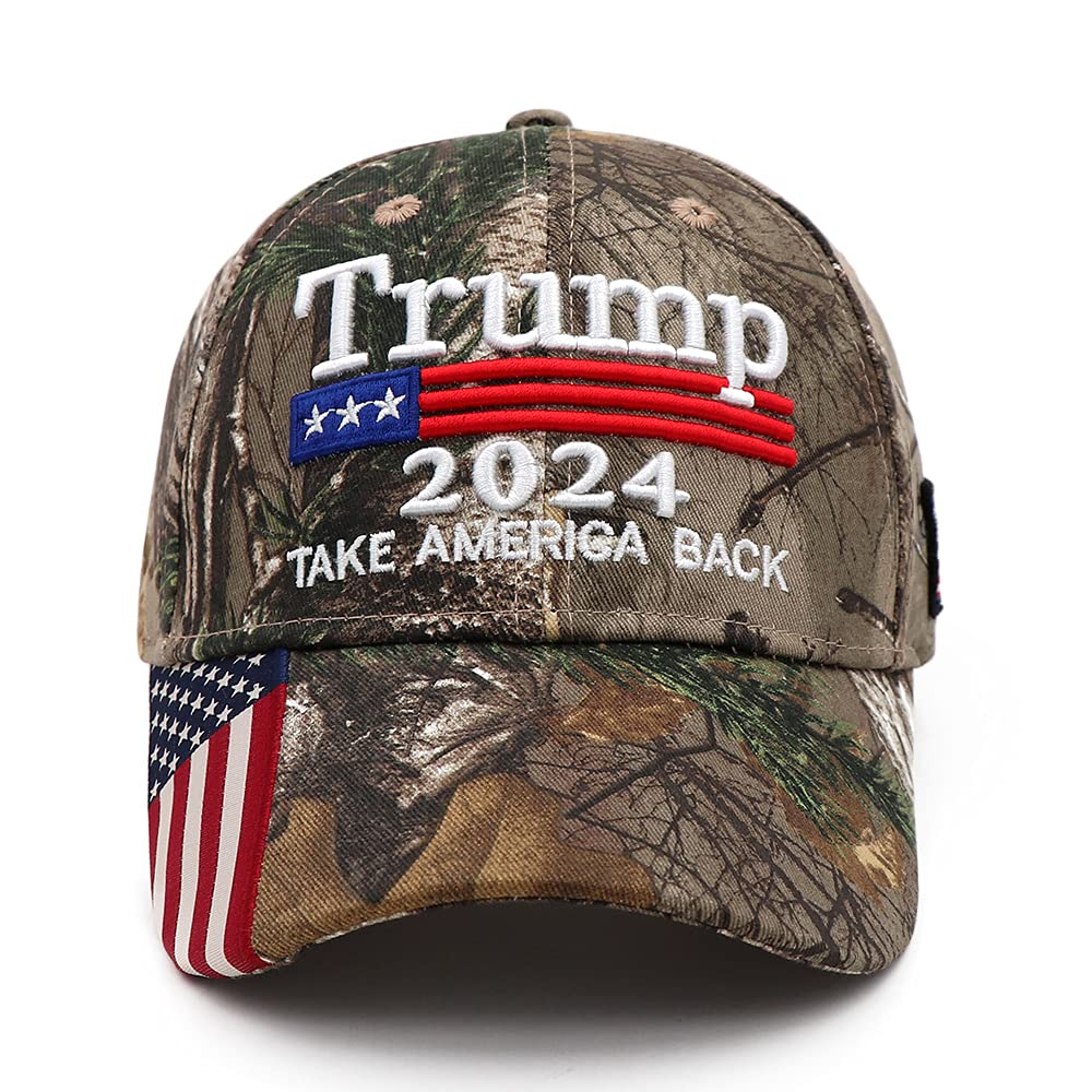 Trump Hat 2024 MAGA Hat Embroidered Take America Back Donald Trump Slogan USA Adjustable Mesh Red Baseball Cap for Woman Men