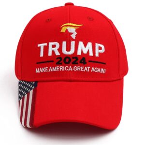 Trump 2024 Hat Donald Trump Hat 2024 Make America Great Again Hat MAGA USA Embroidered Adjustable Baseball Cap