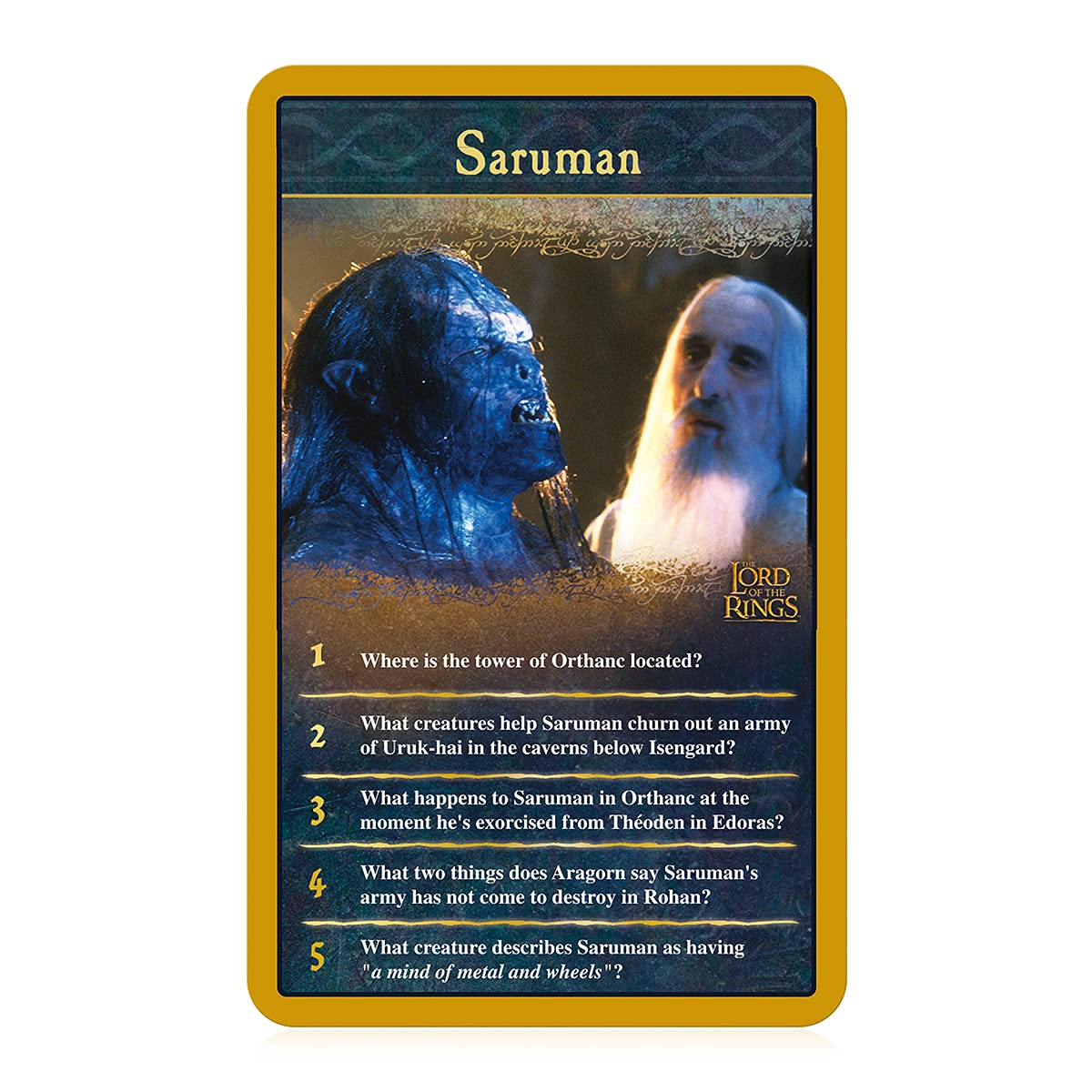 Top Trumps Lord of The Rings Quiz Game