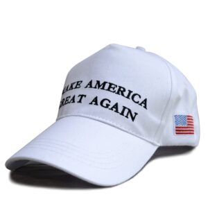 make america great again hat,donald trump 2024 maga kag hat adjustable baseball cap with usa flag embroidery for men women white