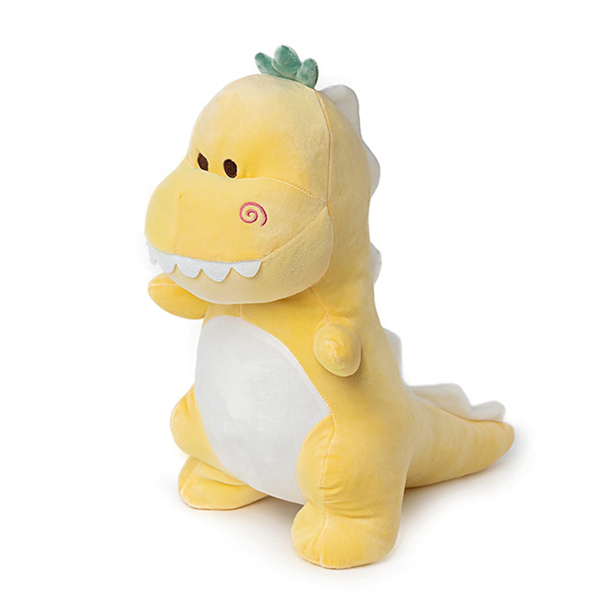 Adorlynetty Cute Large Dinosaur Plush Toy, 15.7" Soft Dinosaur Stuffed Animal Stuffed Dinosaur Dino Stuffed Animals Dino Plush Dinosaur Plushie Yellow