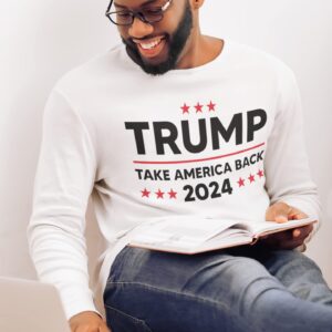 Donald Trump 2024 Take Back America Graphic T-shirt, Trump America Shirt Red XL