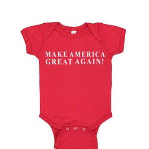 donald trump make america great again baby onesie maga (12 month, red)