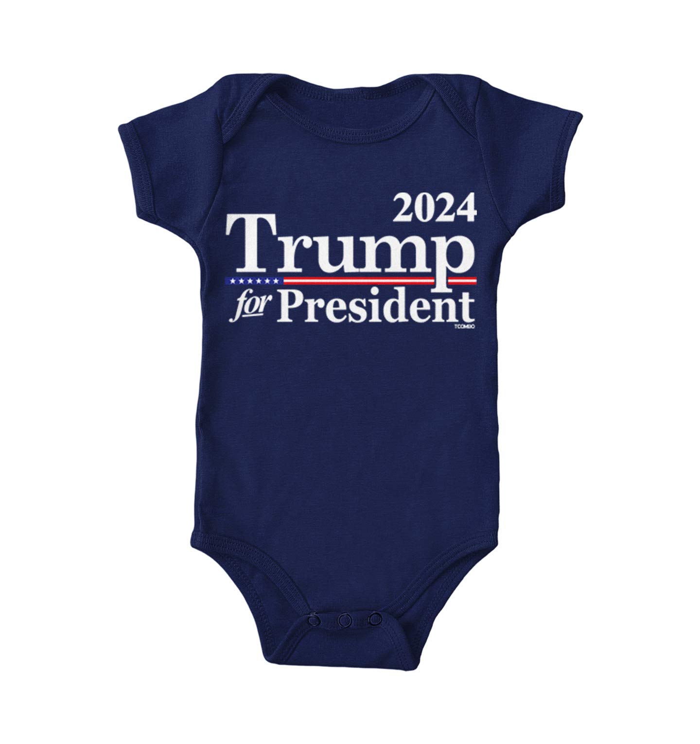 Trump For President 2024 - MAGA 45 Bodysuit (Navy Blue, 18 Months)