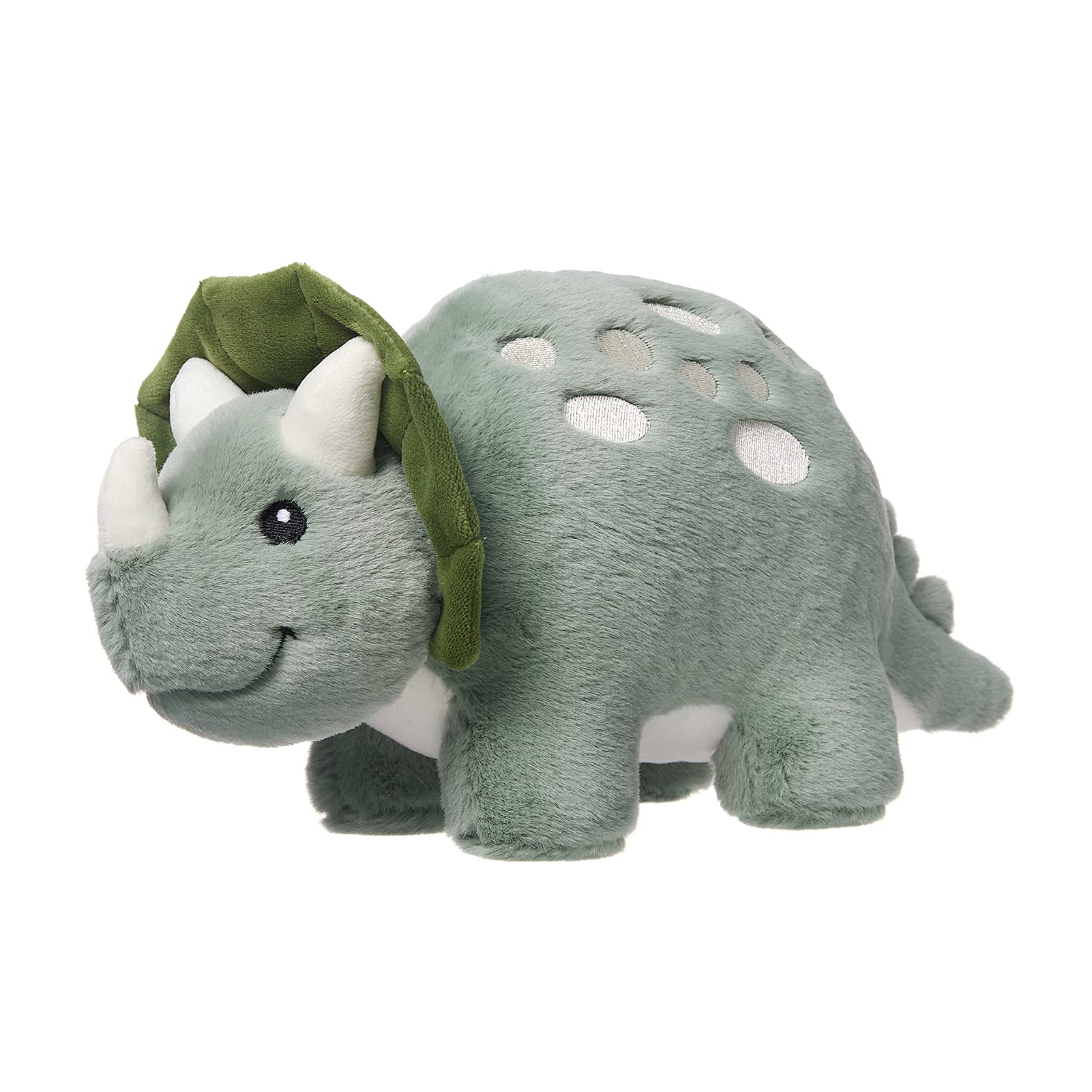 TCBunny Baby Dinosaur 12" Bedtime Stuffed Animal Plush Toy, Kid's Gifts for Boys, Girls, Birthday, Valentine, Christmas (Triceratops-Green)