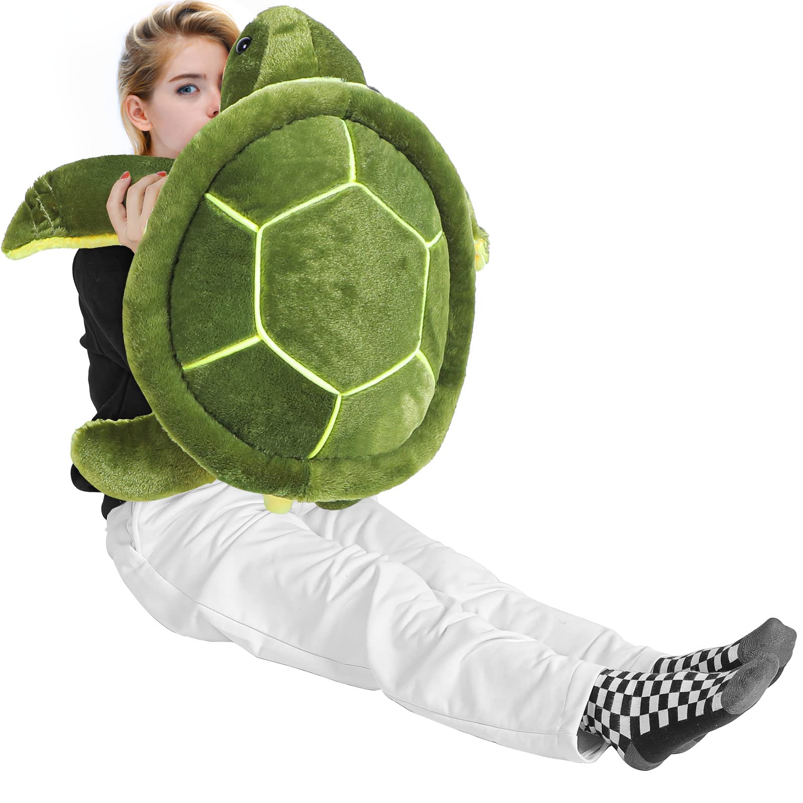 Civaner Soft Plush Sea Turtle Stuffed Animals, Plush Pillow Toys, Giant Stuffed Turtle, Tortoise Plush Toys Doll Birthday Graduation Nurse's Teacher's Day's Gifts for Girls Boys Girlfriend(12 Inches)