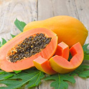 QAUZUY GARDEN 10+ Dwarf Waimanalo Papaya Seeds Very Fresh Rare Tropical Fruit Tree Seeds Non-GMO Seeds Very Fast-Growing Nutritious Fruits Survival Gear Food Seeds