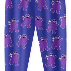 Grimace Costume for Kids Boys Girls Monster Cute Shirts and Pants Cartoon T-Shirt Swimsuits for Kids 4-12 Years