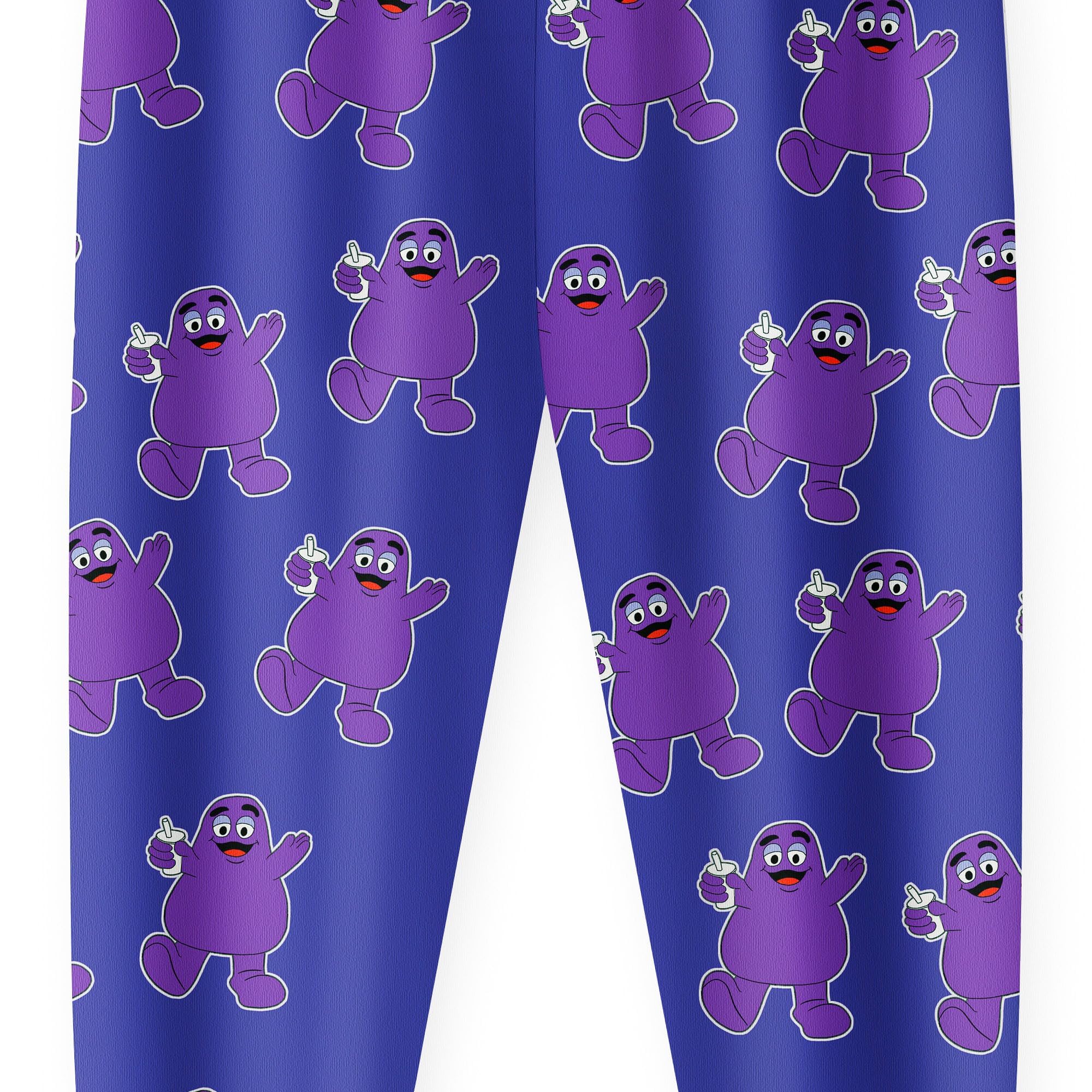 Grimace Costume for Kids Boys Girls Monster Cute Shirts and Pants Cartoon T-Shirt Swimsuits for Kids 4-12 Years