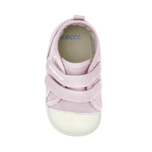 Robeez First Kicks Baby Girl and Unisex Shoes and Sneakers for Infant/Toddlers, Joleen Pink, 18-24