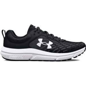 Under Armour Boys' Grade School Assert 10, (001) Black/White/White, 7, US