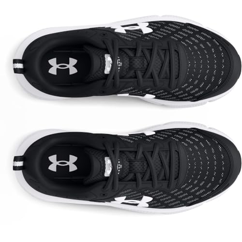 Under Armour Boys' Grade School Assert 10, (001) Black/White/White, 7, US