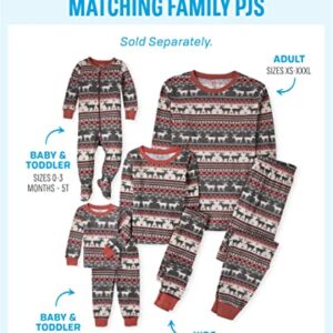 The Children's Place baby girls Family Matching Christmas Holiday Sets, Snug Fit 100% Cotton, Adult, Big Kid, Toddler, Pajama Set, Harvest Fairisle, 7 US