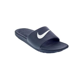 Nike Girls Kawa Slide (GS/PS) Athletic Sandal, Black/White, 5 Little Kid