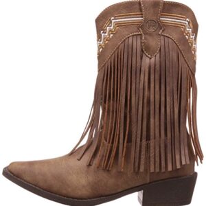 Roper Little Kids Fringes Boot, Brown, 1