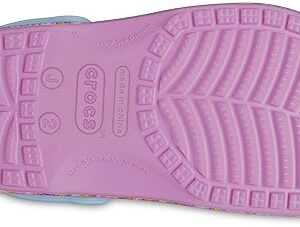 Crocs Classic Lisa Frank Clogs, Kids and Toddler Shoes, Taffy Pink, 3 US Unisex Little